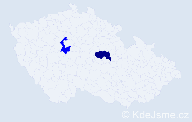 Jméno: 'Berislav', počet výskytů 2 v celé ČR