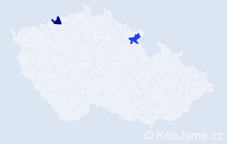 Jméno: 'Duc Uy', počet výskytů 2 v celé ČR