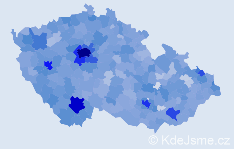 Jméno: 'Magdalena', počet výskytů 10649 v celé ČR