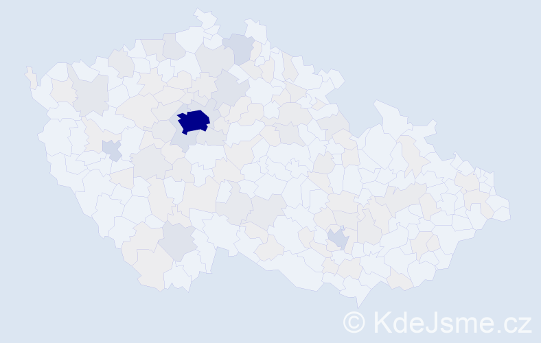 Jméno: 'Lidiya', počet výskytů 350 v celé ČR