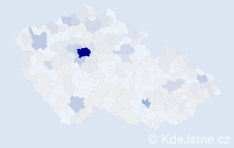 Jméno: 'Irina', počet výskytů 459 v celé ČR