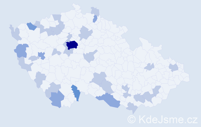 Jméno: 'Hoi', počet výskytů 54 v celé ČR