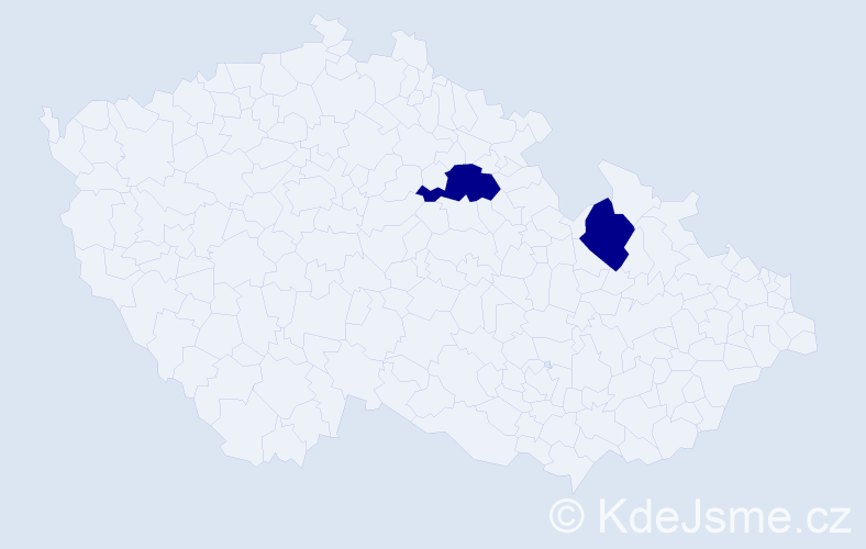 Jméno: 'Jannick', počet výskytů 2 v celé ČR