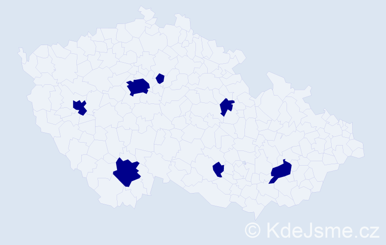 Jméno: 'Adam Richard', počet výskytů 7 v celé ČR