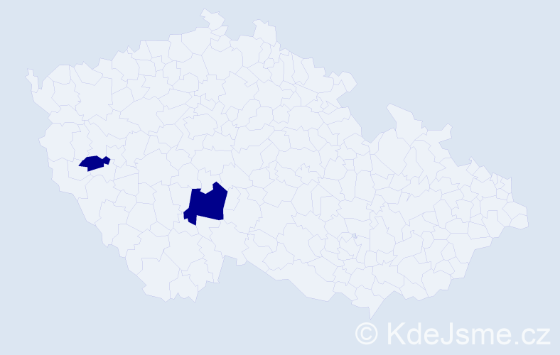 Jméno: 'Linda Natálie', počet výskytů 2 v celé ČR