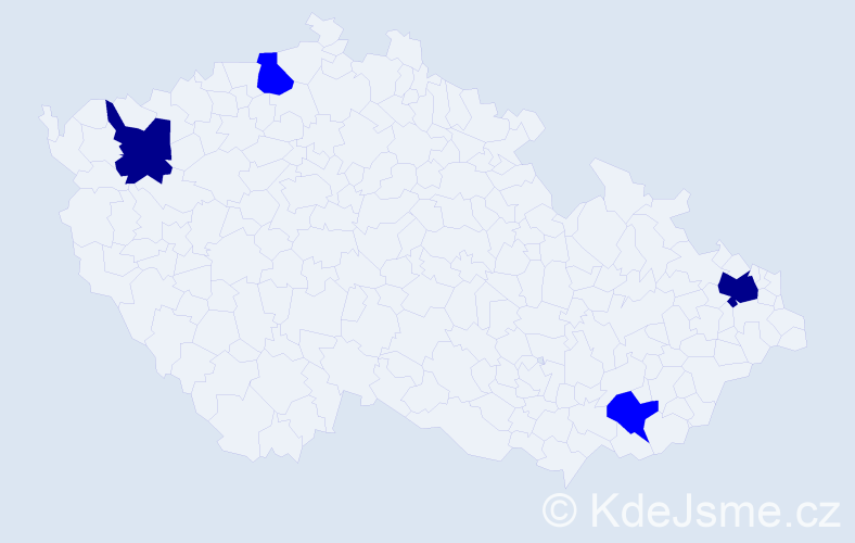 Jméno: 'Tomáš Jaroslav', počet výskytů 6 v celé ČR