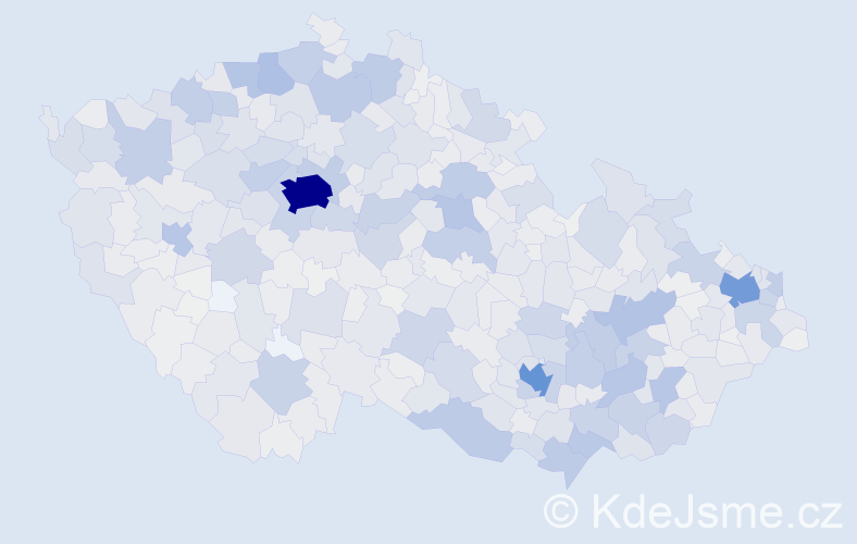 Jméno: 'Světlana', počet výskytů 3863 v celé ČR
