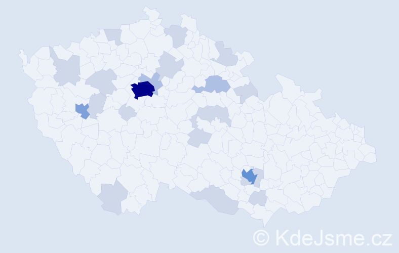 Jméno: 'Ievgenii', počet výskytů 44 v celé ČR