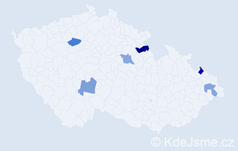 Jméno: 'Donata', počet výskytů 6 v celé ČR