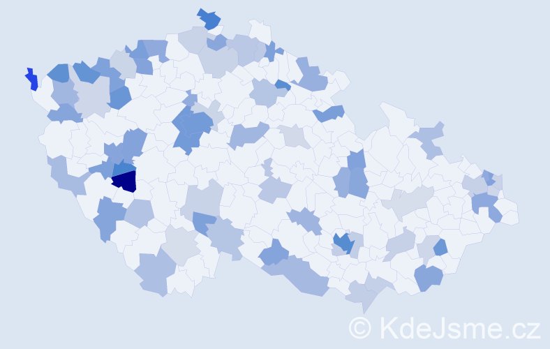 Jméno: 'Christine', počet výskytů 149 v celé ČR