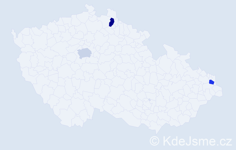 Jméno: 'Sloboda', počet výskytů 3 v celé ČR