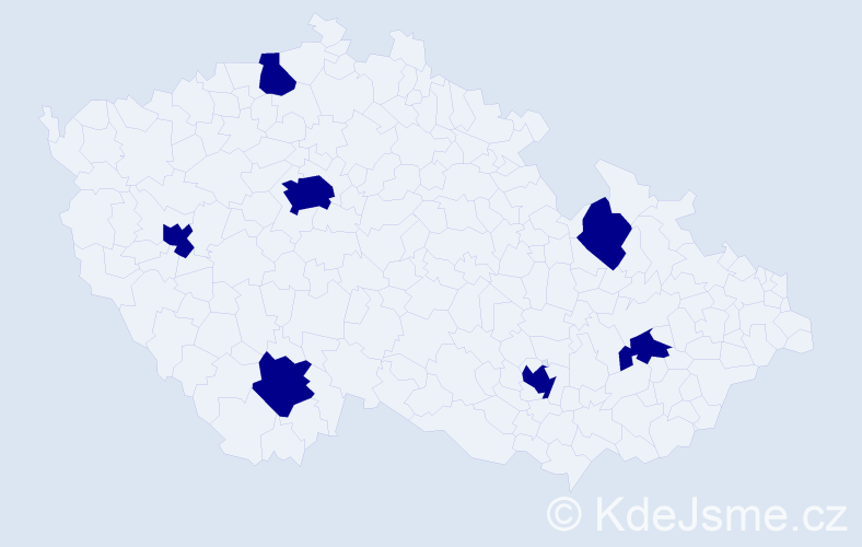 Jméno: 'Matthew James', počet výskytů 7 v celé ČR