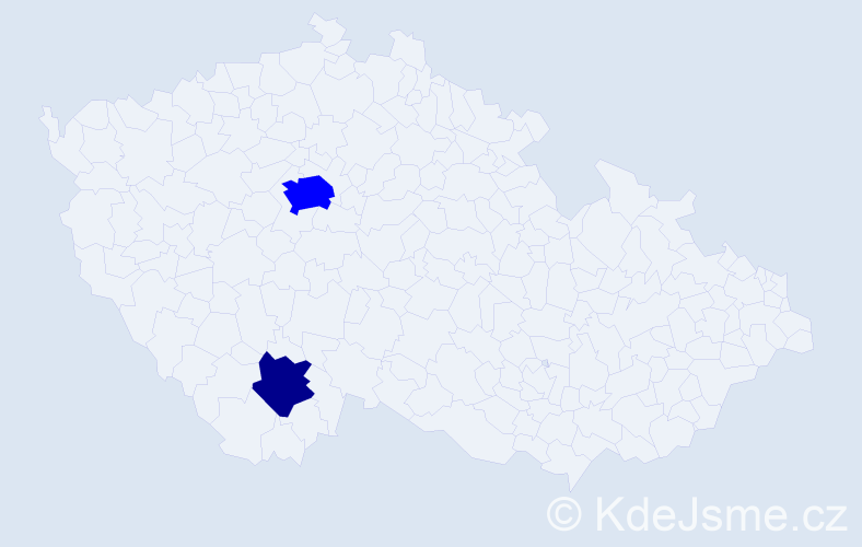 Jméno: 'Arton', počet výskytů 3 v celé ČR