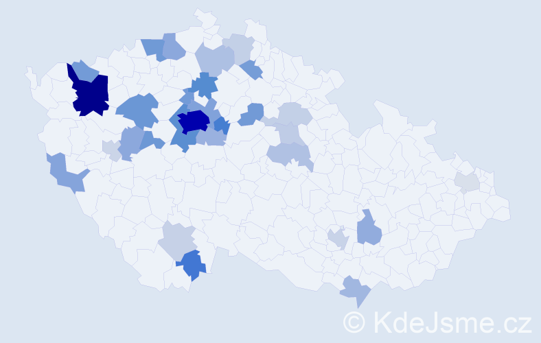 Jméno: 'Vitaly', počet výskytů 109 v celé ČR