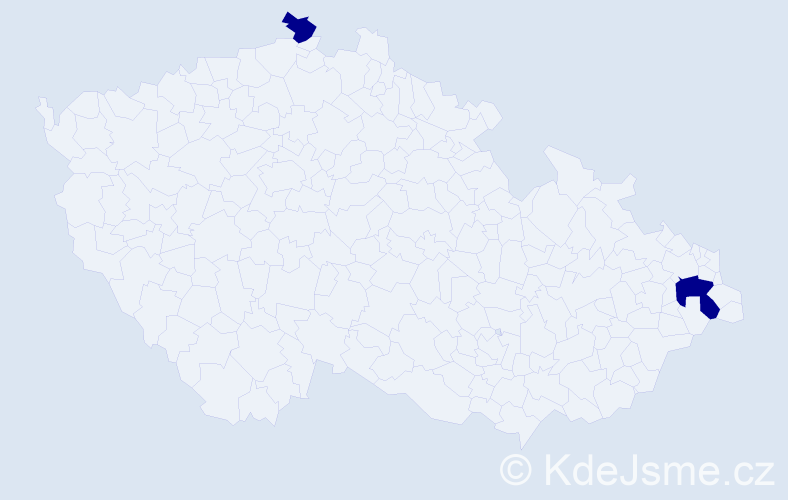 Jméno: 'Adam Norbert', počet výskytů 2 v celé ČR