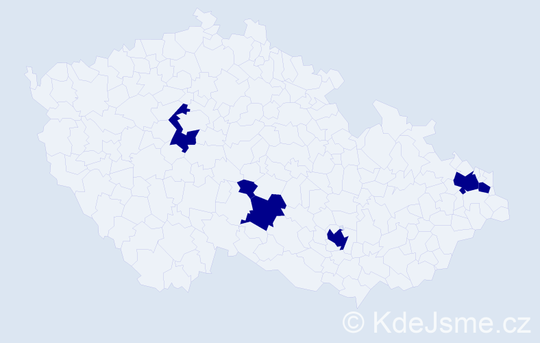 Jméno: 'Samael', počet výskytů 6 v celé ČR