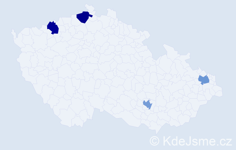Jméno: 'Hong Cuong', počet výskytů 4 v celé ČR