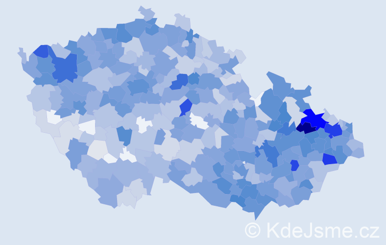 Jméno: 'Bedřiška', počet výskytů 1824 v celé ČR