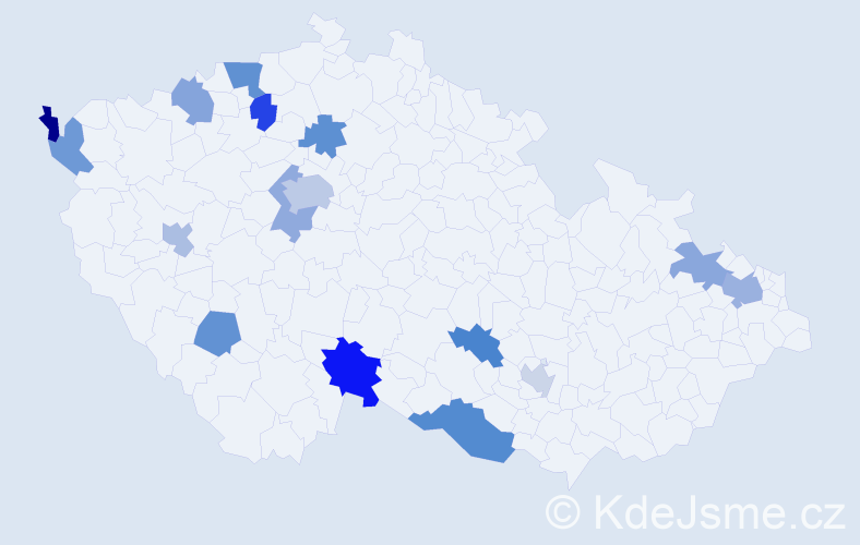 Jméno: 'Thanh Tung', počet výskytů 23 v celé ČR