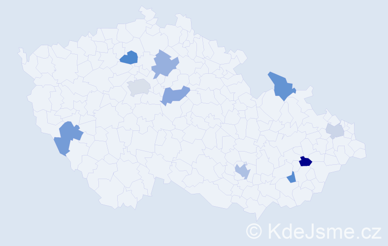 Jméno: 'Van Quynh', počet výskytů 12 v celé ČR