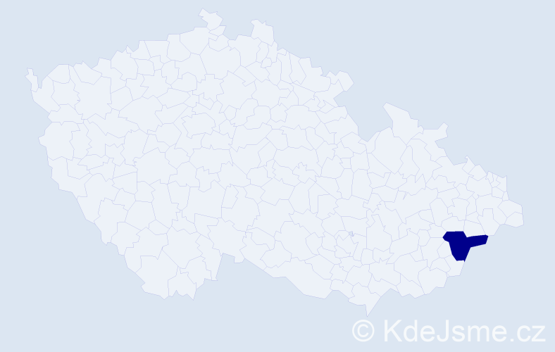 Jméno: 'Georgia-Veroniki', počet výskytů 1 v celé ČR