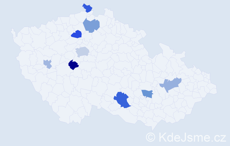 Jméno: 'Altanchimeg', počet výskytů 12 v celé ČR