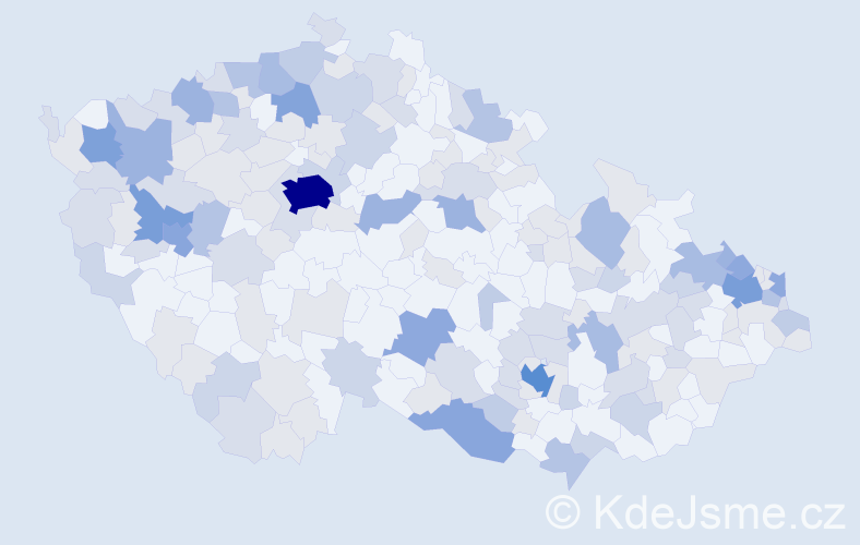 Jméno: 'Arnoštka', počet výskytů 402 v celé ČR