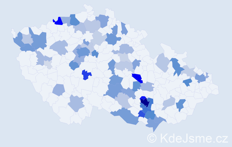 Jméno: 'Yvonne', počet výskytů 151 v celé ČR