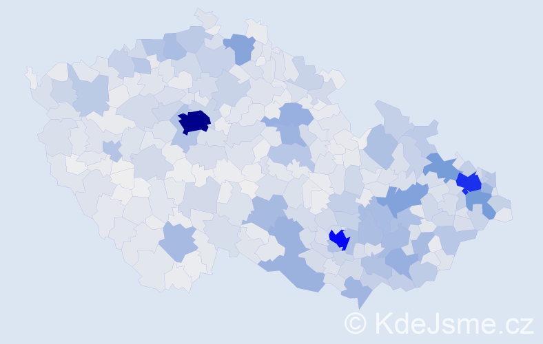 Jméno: 'Vítězslav', počet výskytů 9632 v celé ČR
