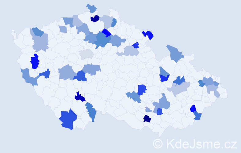 Jméno: 'Dorotka', počet výskytů 56 v celé ČR