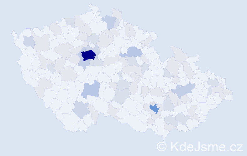 Jméno: 'Anika', počet výskytů 169 v celé ČR