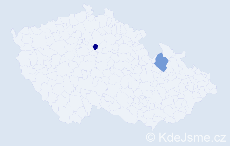 Jméno: 'Viet Quoc', počet výskytů 2 v celé ČR