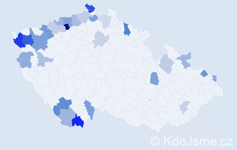 Jméno: 'Willibald', počet výskytů 52 v celé ČR