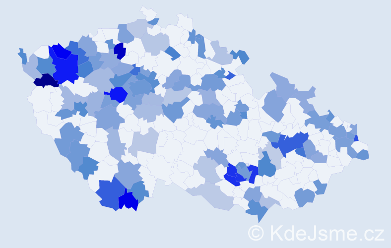 Jméno: 'Dagmara', počet výskytů 213 v celé ČR