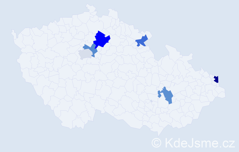 Jméno: 'Jan Józef', počet výskytů 8 v celé ČR