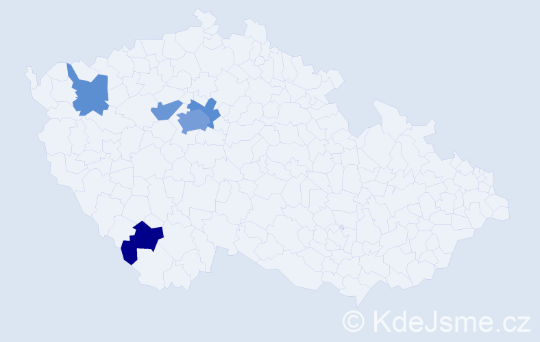Jméno: 'Valerija', počet výskytů 10 v celé ČR