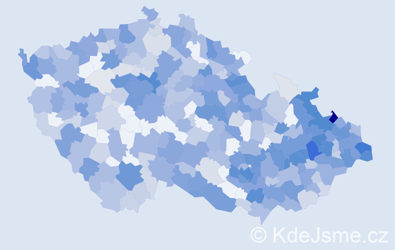 Jméno: 'Ellen', počet výskytů 1201 v celé ČR
