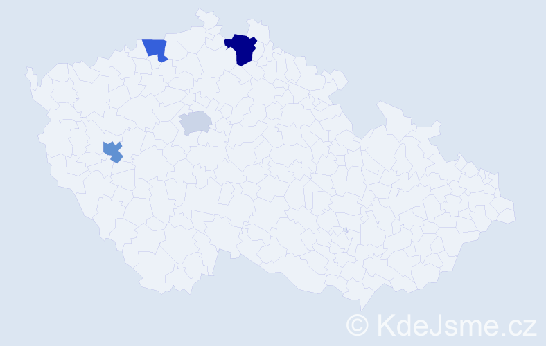 Jméno: 'Dinh Luan', počet výskytů 5 v celé ČR