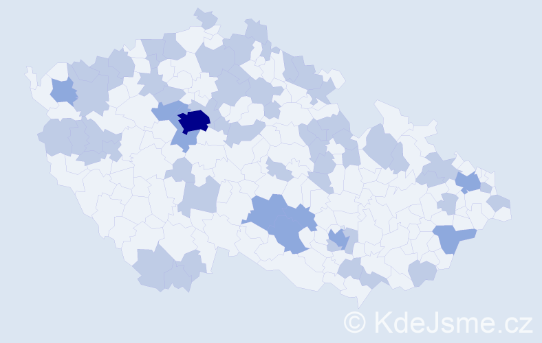 Jméno: 'Týna', počet výskytů 82 v celé ČR