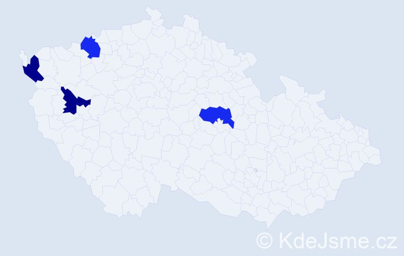 Jméno: 'Minh Duy', počet výskytů 4 v celé ČR