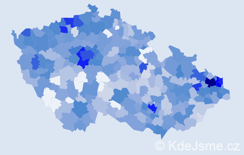 Jméno: 'Alex', počet výskytů 2044 v celé ČR