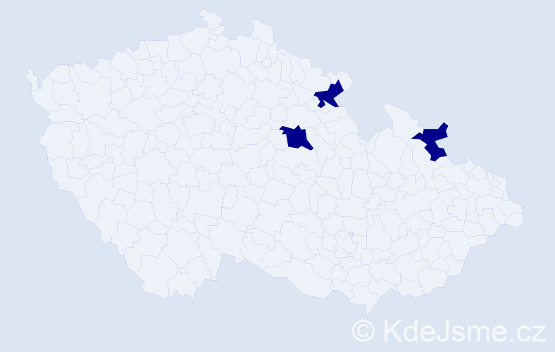 Jméno: 'Dorota Krystyna', počet výskytů 3 v celé ČR