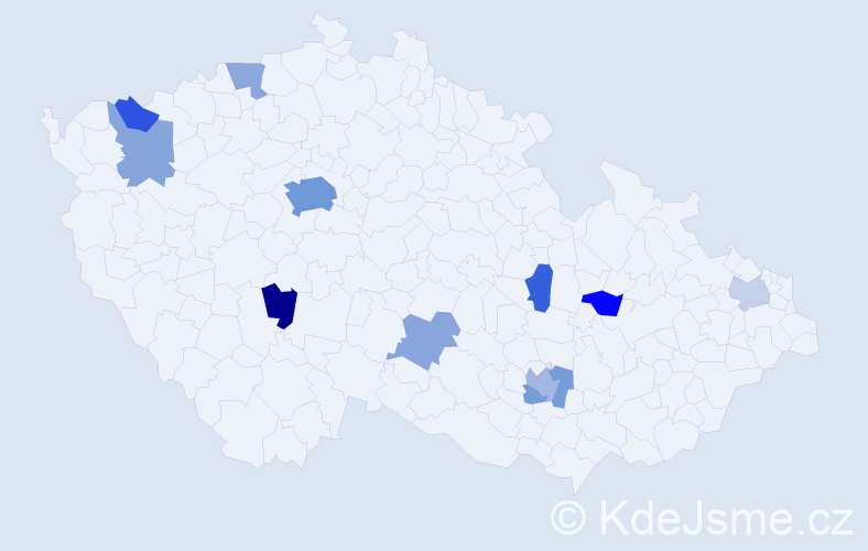 Jméno: 'Adel', počet výskytů 23 v celé ČR