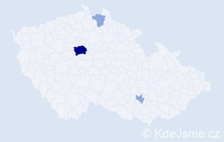 Jméno: 'Koba', počet výskytů 7 v celé ČR