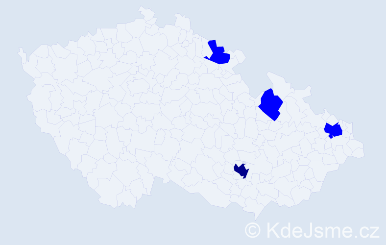 Jméno: 'Emma Elizabeth', počet výskytů 5 v celé ČR