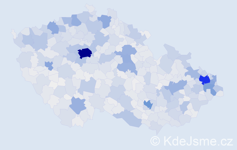 Jméno: 'Marcel', počet výskytů 8712 v celé ČR