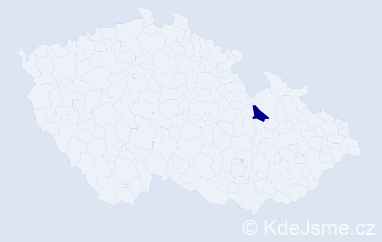 Jméno: 'Lidoslava', počet výskytů 1 v celé ČR