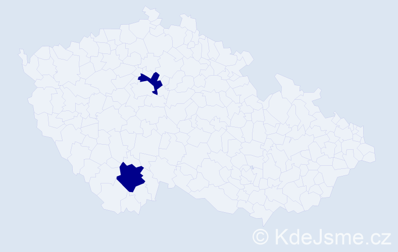 Jméno: 'Jakub Andrew', počet výskytů 2 v celé ČR