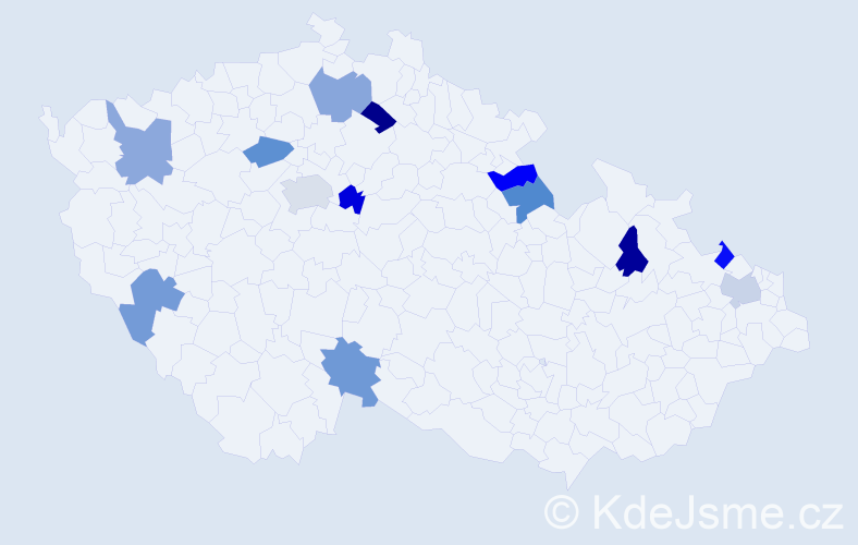 Jméno: 'Jan Richard', počet výskytů 14 v celé ČR