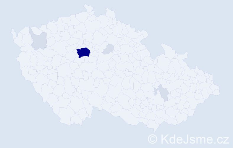 Jméno: 'Xeniya', počet výskytů 22 v celé ČR